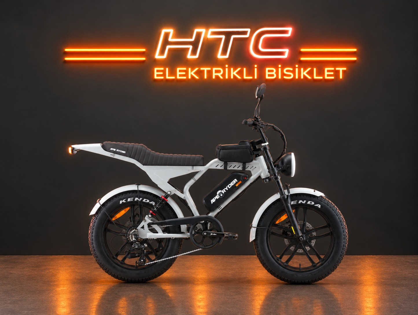Ape Ryder Mandrill elektrikli bisiklet, beyaz renk